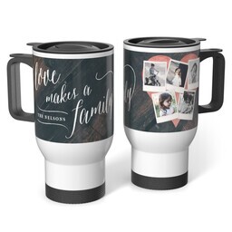 Stainless Steel Tumbler 14oz. with Heart Of The Home Wood design