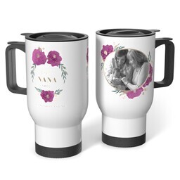 Stainless Steel Tumbler 14oz. with Heavenly Flowers Nana design