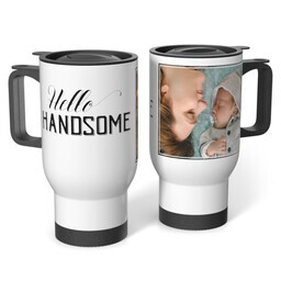 Stainless Steel Tumbler 14oz. with Hello Handsome design