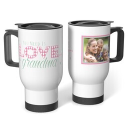 Stainless Steel Tumbler 14oz. with Love and Grandma design