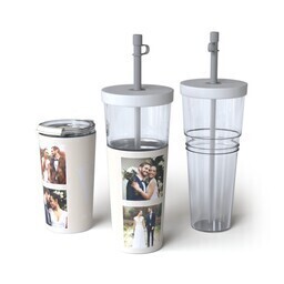 28oz Convertible Tumbler with Modern Monogram design
