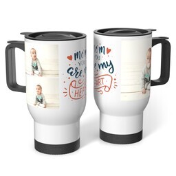 Stainless Steel Tumbler 14oz. with Mom Heart design