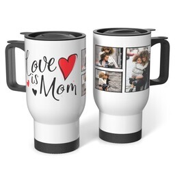 Stainless Steel Tumbler 14oz. with Mom Hearts design