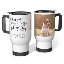 Stainless Steel Tumbler 14oz. with Pet My Dog design