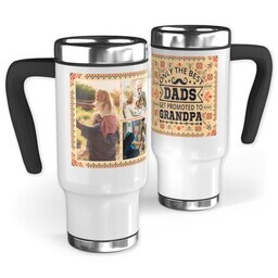 14oz Stainless Steel Travel Photo Mug with Promoted to Grandpa design