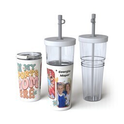 28oz Convertible Tumbler with Sports Mom design