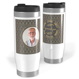 Photo Travel Tumbler with Strong Loving Sweet Grandpa design
