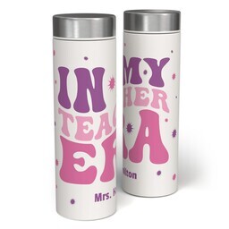 17oz Stainless Steel Matte Water Bottle with Teacher Era design