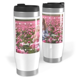 Photo Travel Tumbler with Thanks for always being there design