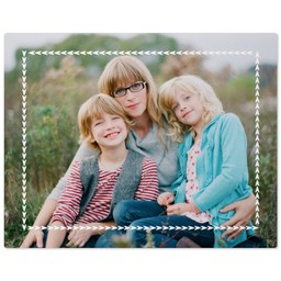 11x14 Metal Photo Wall Decor with Basil Frame design