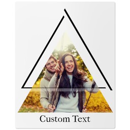 11x14 Metal Photo Wall Decor with Pyramid design