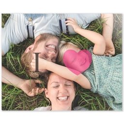 8x10 Acrylic Wall Art with I Heart design