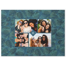 26x36 Indoor/Outdoor Wall Tapestry with Jungle Blue design