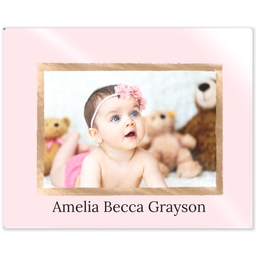 8x10 Acrylic Wall Art with Perfect Pink design