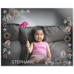 8x10 Acrylic Wall Art with Happy Doodles design