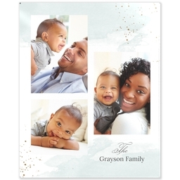 8x10 Acrylic Wall Art with Muted Collage design