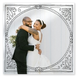 TilePix Glass 8.25x8.25 with Antiqued Frame design