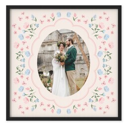 TilePix 8x8 Black Frame with A Petite Romance design
