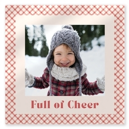 TilePix Glass 8.25x8.25 with Cheers About the Plaid design