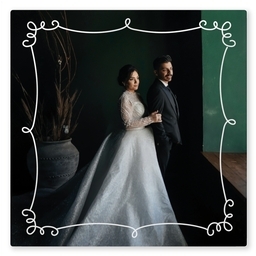 TilePix Glass 8.25x8.25 with Curlicue design