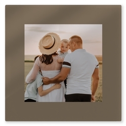 TilePix Glass 8.25x8.25 with Dark Brown Border design