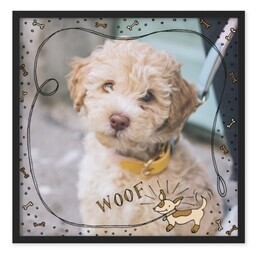TilePix 8x8 Black Frame with Good Boy! design