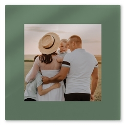 TilePix Glass 8.25x8.25 with Green Border design