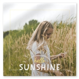 TilePix Glass 8.25x8.25 with Hello Sunshine design