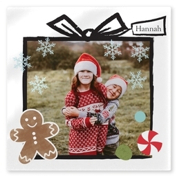 TilePix Glass 8.25x8.25 with Joyful Gift design