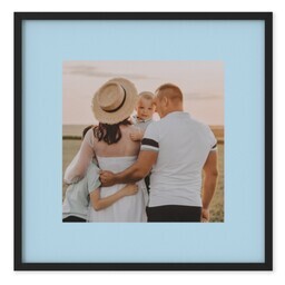 TilePix 8x8 Black Frame with Light Blue Border design