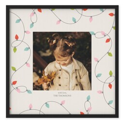 TilePix 8x8 Black Frame with Lights and Beloved design