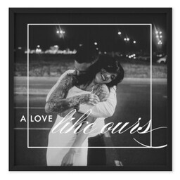 TilePix 8x8 Black Frame with Love Like Ours design