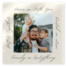 TilePix Glass 8.25x8.25 with Ode To Families design