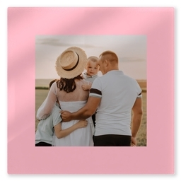 TilePix Glass 8.25x8.25 with Pink Border design