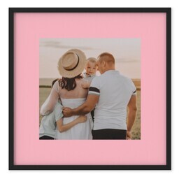 TilePix 8x8 Black Frame with Pink Border design