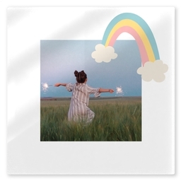 TilePix Glass 8.25x8.25 with Rainbow Your Way design