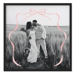 TilePix 8x8 Black Frame with Ribbons and Adoration design