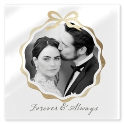 TilePix Glass 8.25x8.25 with Ribbons and Forever design