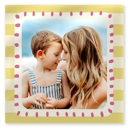 TilePix Glass 8.25x8.25 with Spring Fling Family design