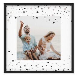 TilePix 8x8 Black Frame with Stars Shone Brightly design