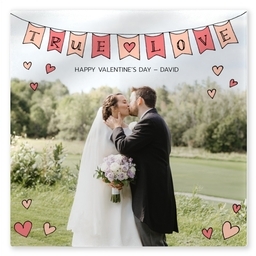 TilePix Glass 8.25x8.25 with True Love Knows design