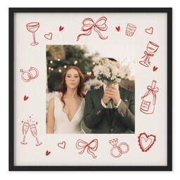 TilePix 8x8 Black Frame with Unbounded Celebration design