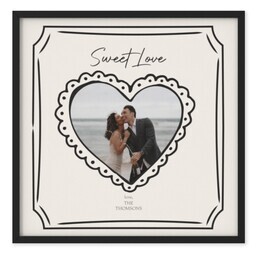 TilePix 8x8 Black Frame with Unbounded Heart design
