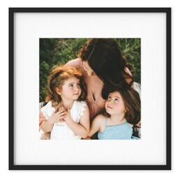 TilePix 8x8 Black Frame with White Border design