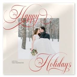 TilePix Glass 8.25x8.25 with Words of Holiday design