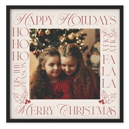 TilePix 8x8 Black Frame with Words of Mirth design