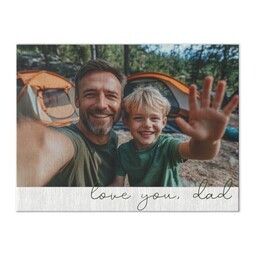 Wood Box Wall Art 6x8 with Love you, Dad design