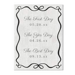 Wood Box Wall Art 6x8 with Special Dates design