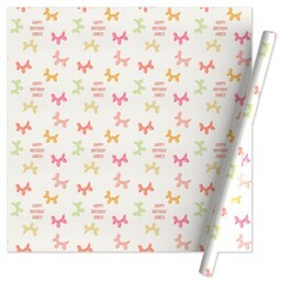 Wrapping Paper - 24x72in sheet with Bright Balloons design