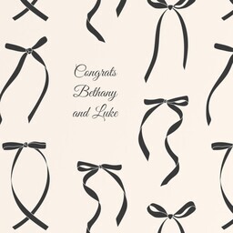 Wrapping Paper - 24x72in sheet with Elegant Ribbons design